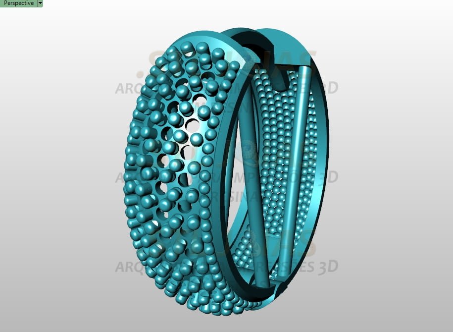 BRINCO ARGOLA CRAVEJADA Arquivo para impressão 3D. Formato STL