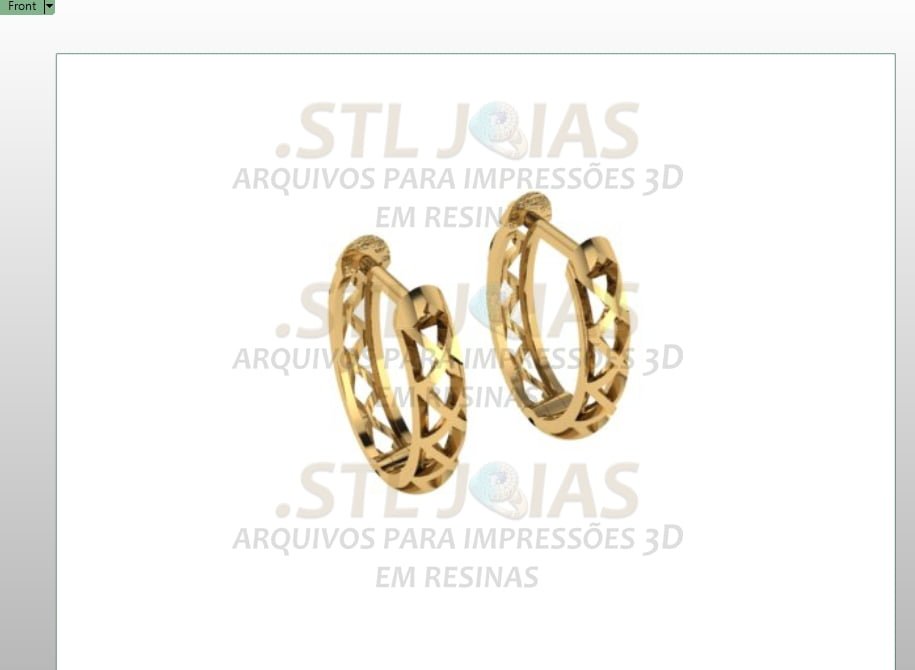 BRINCO ARGOLA Arquivo para impressão 3D. Formato STL 3 BRINCO ARGOLA Arquivo para impressão 3D. Formato STL - Imagem 3