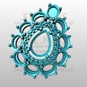PINGENTE GOTA  Arquivo para impressão 3D. Formato STL