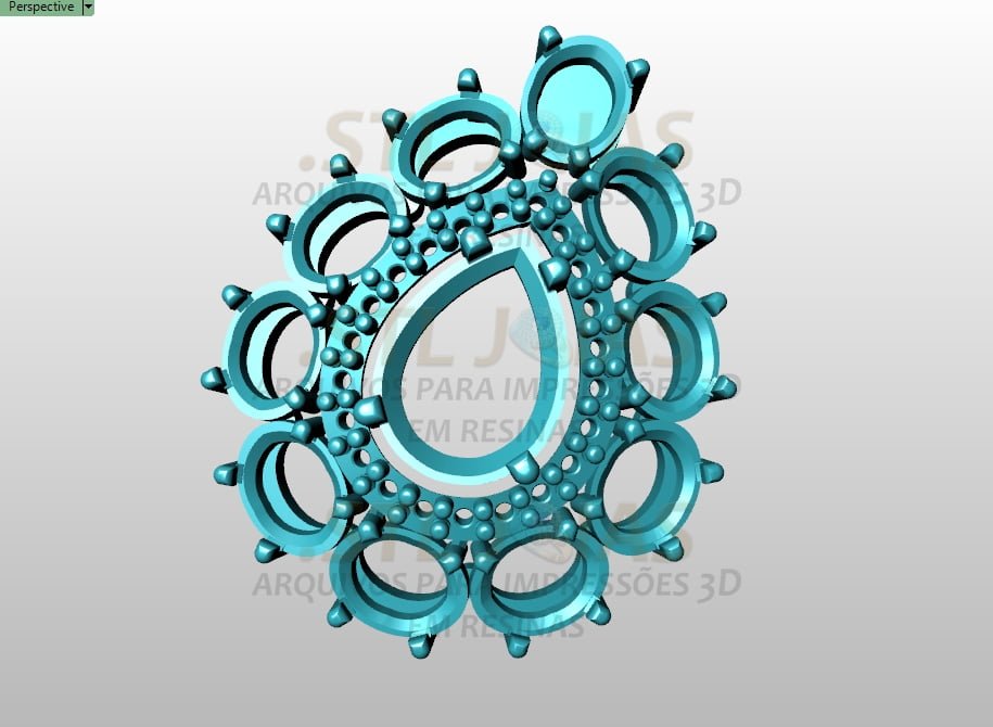 PINGENTE GOTA  Arquivo para impressão 3D. Formato STL