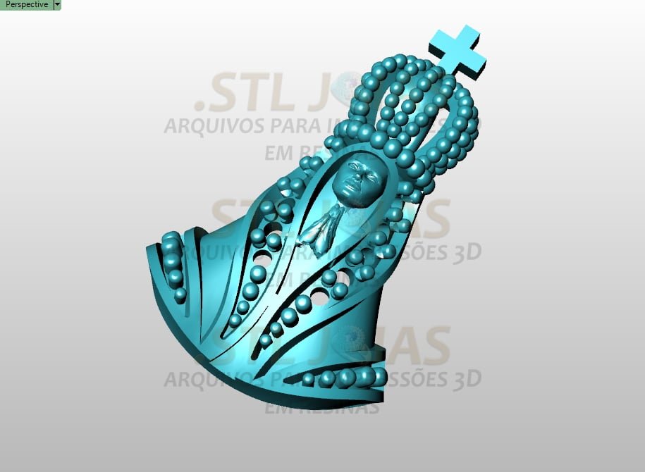 BRINCO NOSSA SENHORA Arquivo para impressão 3D. Formato STL