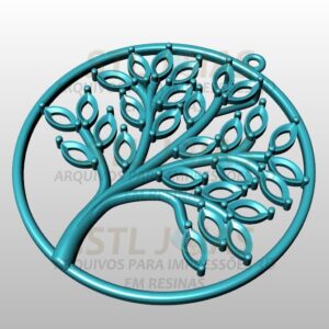 PINGENTE ARVORE DA VIDA Arquivo para impressão 3D. Formato STL