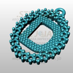 PINGENTE LETRA D Arquivo para impressão 3D. Formato STL