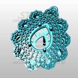 BRINCO CRAVEJADO GOTA Arquivo para impressão 3D. Formato STL