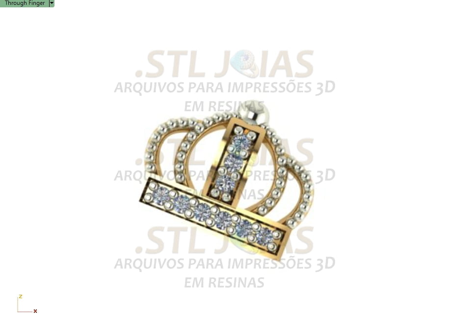 BRINCO COROA Arquivo para impressão 3D. Formato STL 3 BRINCO COROA Arquivo para impressão 3D. Formato STL - Imagem 3