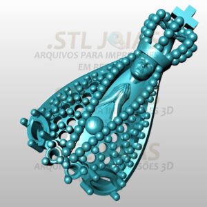 PINGENTE SANTA  Arquivo para impressão 3D. Formato STL