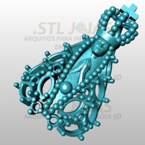 PINGENTE SANTA  Arquivo para impressão 3D. Formato STL