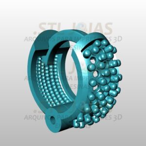 BRINCO ARGOLA CRAVEJADO Arquivo para impressão 3D. Formato STL