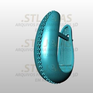 BRINCO DETALHE CRAVEJADO Arquivo para impressão 3D. Formato STL