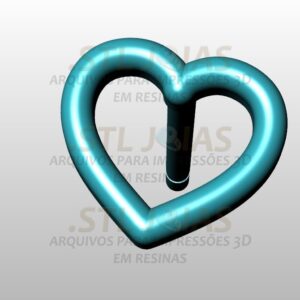 BRINCO CORAÇÃO VAZADO Arquivo para impressão 3D. Formato STL