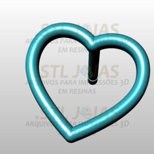 BRINCO CORAÇÃO VAZADO Arquivo para impressão 3D. Formato STL