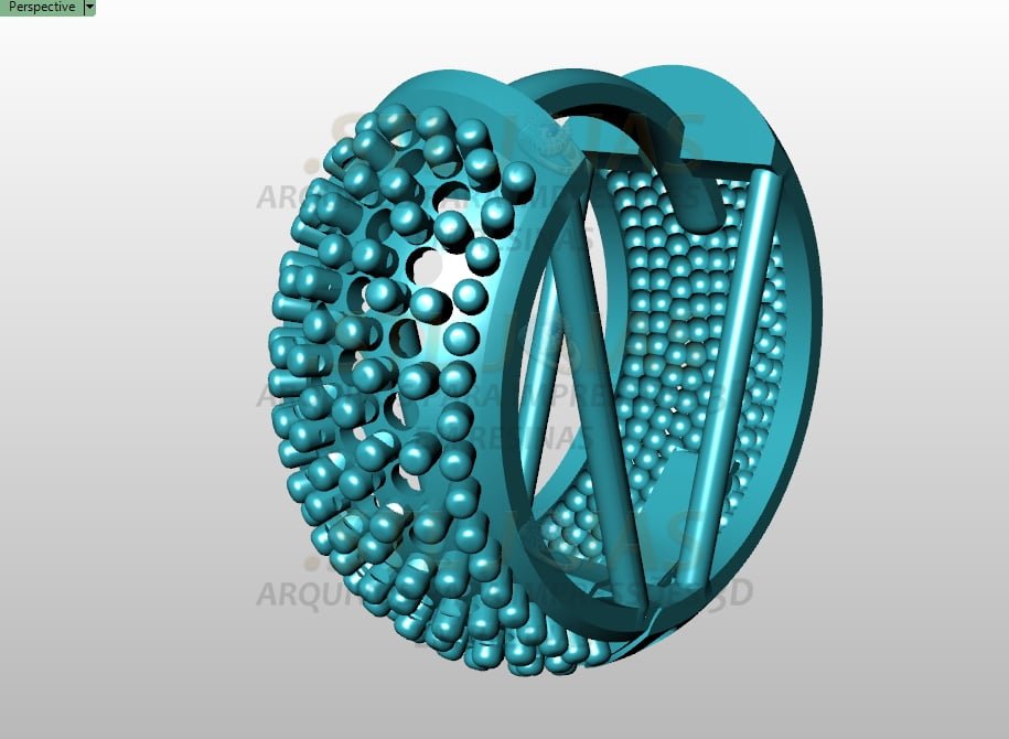 BRINCO ARGOLA CRAVEJADO Arquivo para impressão 3D. Formato STL