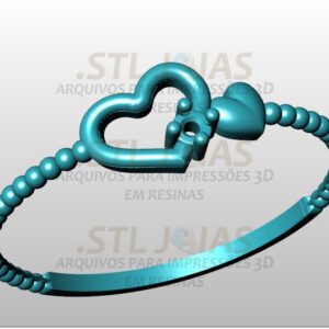 ANEL CORAÇÕES Arquivo para impressão 3D. Formato STL