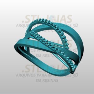 ANEL TRANÇADO LUXO Arquivo para impressão 3D. Formato STL