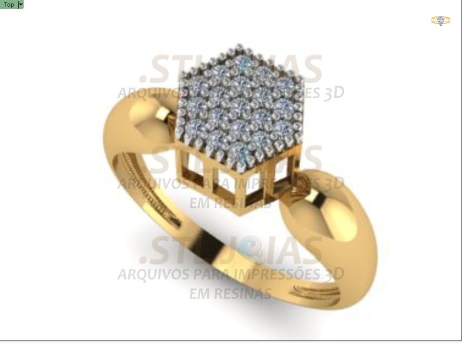 ANEL CHUVEIRO SEXTAVADO Arquivo para impressão 3D. Formato STL 3 ANEL CHUVEIRO SEXTAVADO Arquivo para impressão 3D. Formato STL - Imagem 3