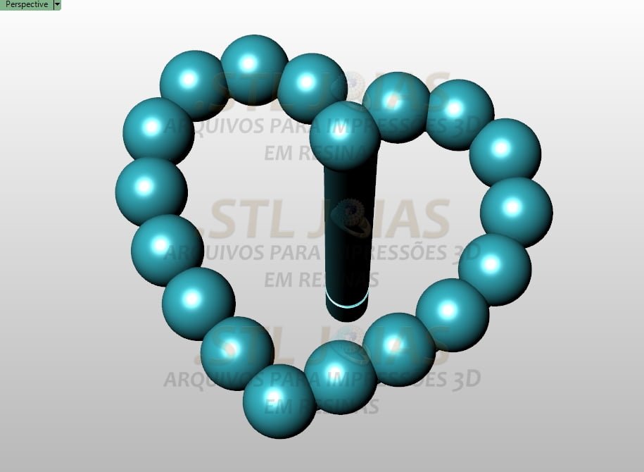 BRINCO CORAÇÃO VAZADO Arquivo para impressão 3D. Formato STL