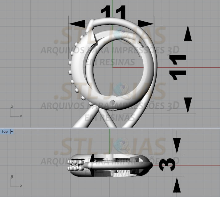 BRINCO ARGOLA CRAVEJADO Arquivo para impressão 3D. Formato STL 4 BRINCO ARGOLA CRAVEJADO Arquivo para impressão 3D. Formato STL - Imagem 4