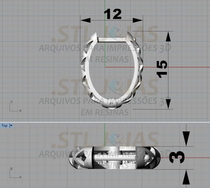 BRINCO ARGOLA Arquivo para impressão 3D. Formato STL 4 BRINCO ARGOLA Arquivo para impressão 3D. Formato STL - Imagem 4