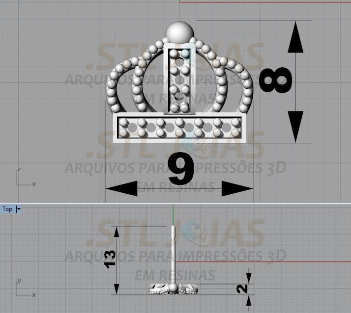 BRINCO COROA Arquivo para impressão 3D. Formato STL 4 BRINCO COROA Arquivo para impressão 3D. Formato STL - Imagem 4