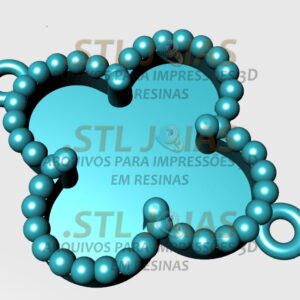 PINGENTE TREVO Arquivo para impressão 3D. Formato STL