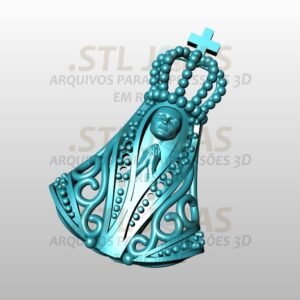 PINGENTE SANTA  Arquivo para impressão 3D. Formato STL