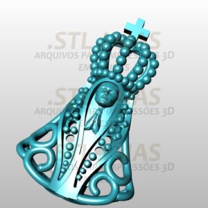 PINGENTE SANTA  Arquivo para impressão 3D. Formato STL
