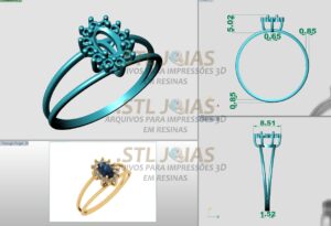 ANEL CHUVEIRO OVAL Arquivo para impressão 3D. Formato STL