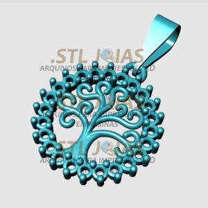 PINGENTE ARVORE DA VIDA CRAVEJADO