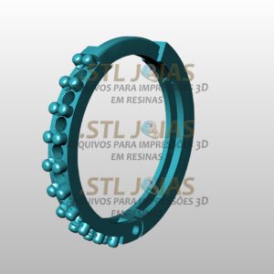 BRINCO ARGOLA COM PEDRAS